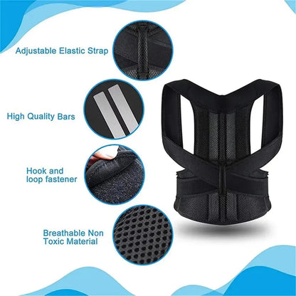Posture Corrector Plus™ – Adjustable Posture Brace